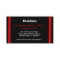 Custom business cards black with red stripes