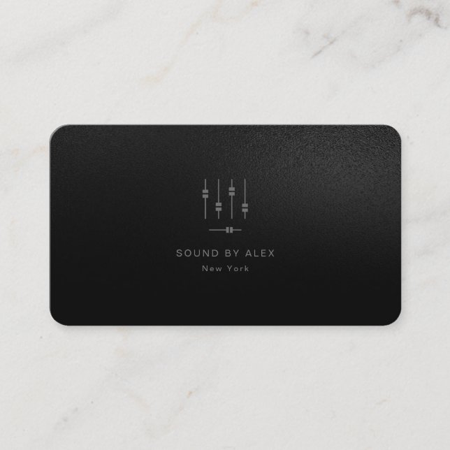 Custom Business Cards for Audio Engineer (Front)