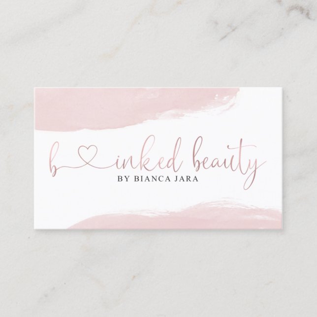 Custom Business Cards for B-Inked Beauty (Front)