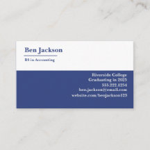 Custom Business Cards for Students