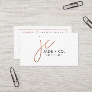 Custom Business Cards: Jade + Co Card