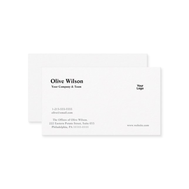 Custom Business Cards - Make it Unforgettable (Front/Back In Situ)