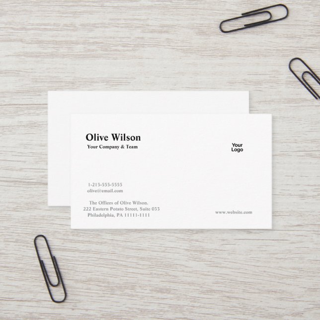 Custom Business Cards - Make it Unforgettable (Front/Back In Situ)