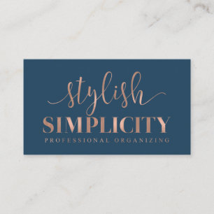 Custom Business Cards: Stylish Simplicity Card
