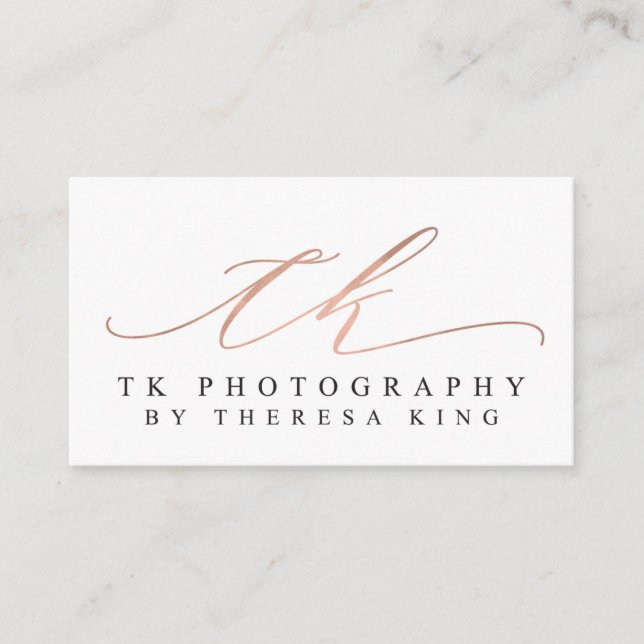 Custom Business Cards: TK Photography Business Card (Front)