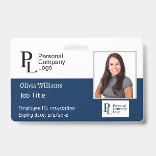 Custom Business Company Employee Security Photo ID Badge