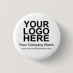 Custom  Business Company Logo 3 Cm Round Badge