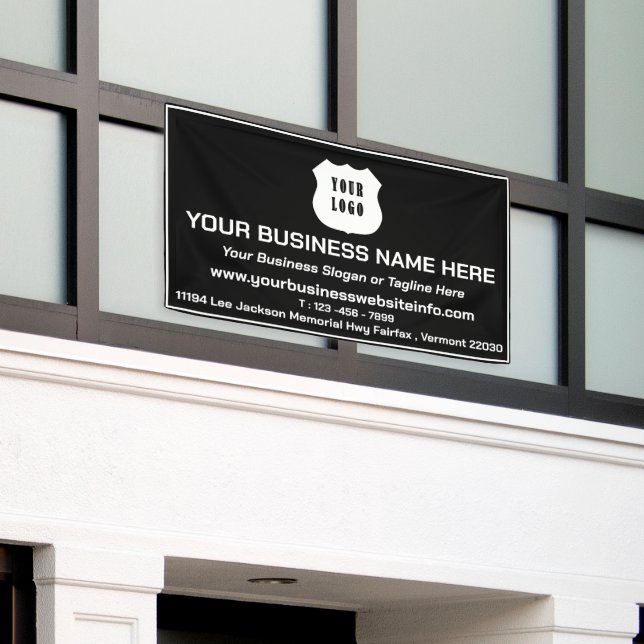 Custom Business Company Logo Advertising Promotion Banner (Outside Building)