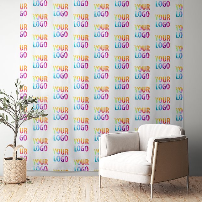 Custom Business Company Logo Backdrop Tapestry (Creator Uploaded)