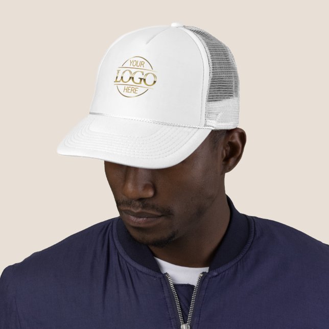 Custom Business Company Logo Branded Employee Trucker Hat (In Situ)