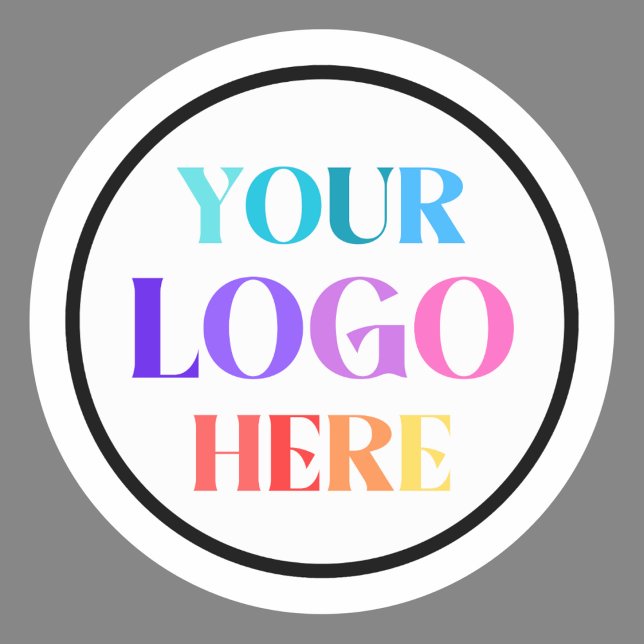 Custom Business Company Logo  Classic Round Sticker (Creator Uploaded)