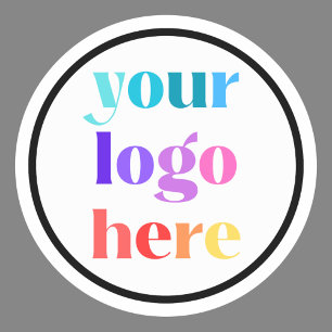 Custom Business Company Logo  Classic Round Sticker