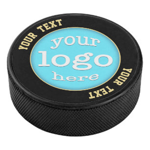 Custom Business Company Logo Corporate Team Club H Hockey Puck