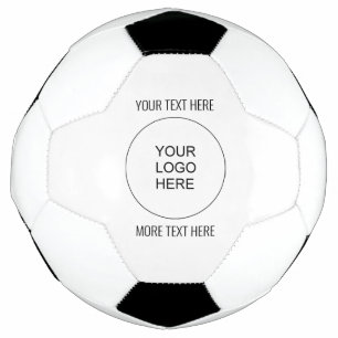 Custom Business Company Logo Image Text Template Soccer Ball