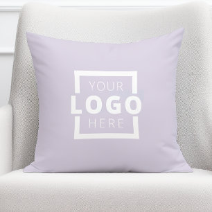 Custom Business Company Logo Lavender Cushion