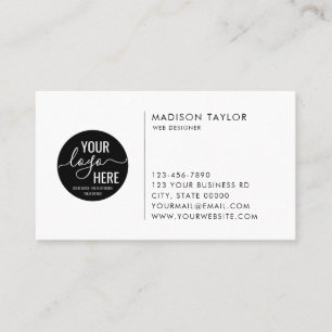Custom Business Company Logo Minimalist Modern Card