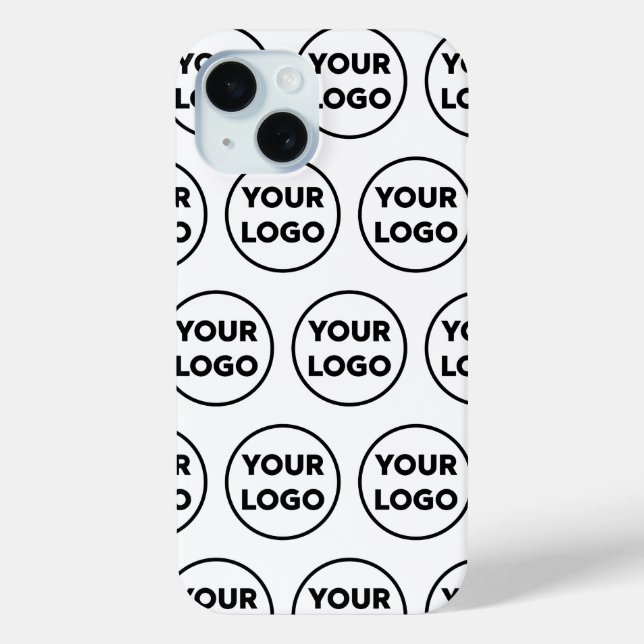 Custom Business Company Logo Pattern Case-Mate iPhone Case (Back)