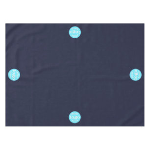 Custom Business Company Logo Promo Trade Show Blue Tablecloth