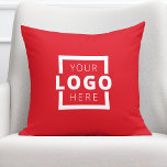 Custom Business Company Logo Promotional Branded Cushion<br><div class="desc">Easily personalise this trendy throw pillow with your own business logo. You can change the background colour to match your logo or corporate colours. Promotional pillows make a long lasting impression so they make great corporate gifts, giveaways, or souvenirs for clients, customers, and employees. They can also be used to...</div>