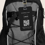 Custom Business Company Logo QR Code & Text Simple Luggage Tag<br><div class="desc">Promote your business with this elegant luggage tag,  featuring custom logo & text. Easily add your logo by clicking on the "personalise" option.</div>