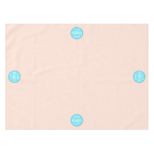 Custom Business Company Logo Rose Gold Trade Show  Tablecloth