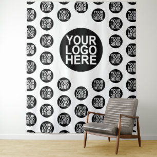 Custom Business Company Logo Tapestry