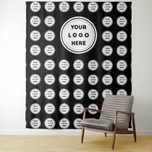 Custom Business Company Logo Tapestry