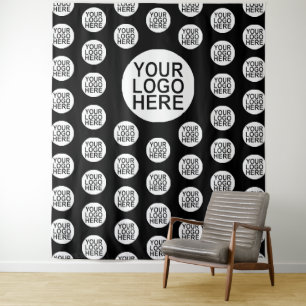 Custom Business Company Logo Tapestry