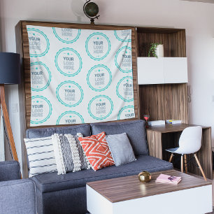 Custom Business Company Logo Tapestry