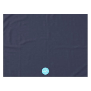 Custom Business Company Logo Trade Show Navy Blue Tablecloth