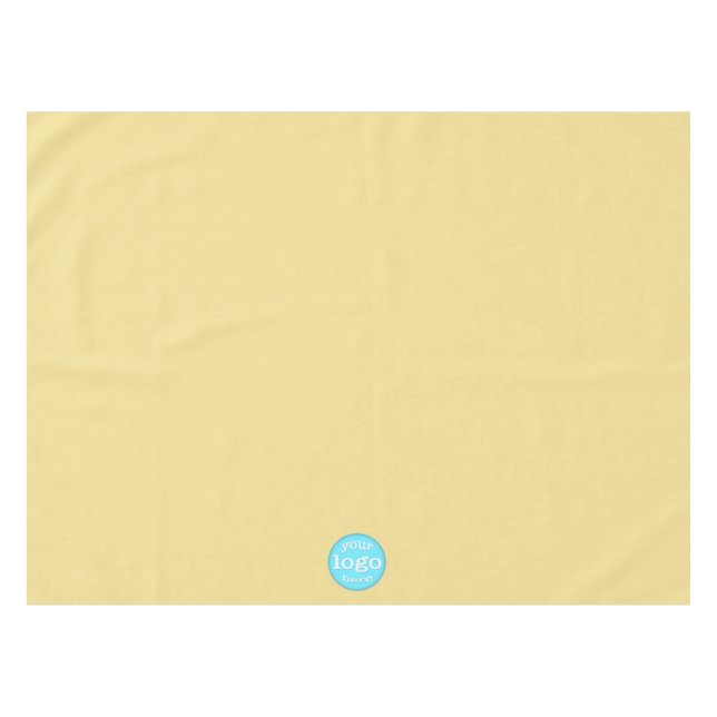 Custom Business Company Logo Trade Show Promo Gold Tablecloth (Front (Horizontal))