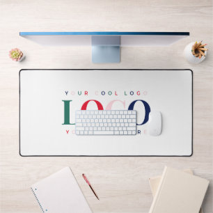 Custom Business Company Rectangle Colourful Logo Desk Mat