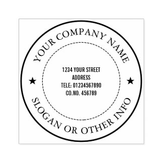 Custom Business Company Rubber Stamp