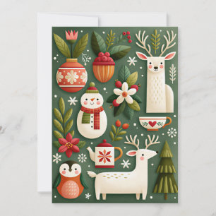 Custom Business Corporate Christmas Holiday Card
