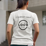 Custom Business Corporate Logo Employee Uniform T-Shirt<br><div class="desc">Promote your business on your t-shirt, wherever you go. Create your own custom branded t-shirt with your own company logo. The print can be placed on the front, pocket area, and the back. Wearing promotional t-shirts with your business logo at trade shows and other corporate events help others recognise members...</div>
