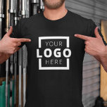 Custom Business Corporate Logo Employee Uniform T-Shirt<br><div class="desc">Promote your business on your t-shirt, wherever you go. Create your own custom branded t-shirt with your own company logo. The print can be placed on the front, pocket area, and the back. Wearing promotional t-shirts with your business logo at trade shows and other corporate events help others recognise members...</div>