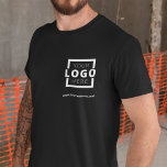 Custom Business Corporate Logo Employee Uniform T-Shirt<br><div class="desc">Promote your business on your t-shirt, wherever you go. Create your own custom branded t-shirt with your own company logo. The print can be placed on the front, pocket area, and the back. Wearing promotional t-shirts with your business logo at trade shows and other corporate events help others recognise members...</div>