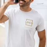 Custom Business Corporate Logo Employee Uniform T-Shirt<br><div class="desc">Promote your business on your t-shirt, wherever you go. Create your own custom branded t-shirt with your own company logo. The print can be placed on the front, pocket area, and the back. Wearing promotional t-shirts with your business logo at trade shows and other corporate events help others recognise members...</div>