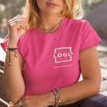 Custom Business Corporate Logo Employee Uniform T-Shirt<br><div class="desc">Promote your business on your t-shirt, wherever you go. Create your own custom branded t-shirt with your own company logo. The print can be placed on the front, pocket area, and the back. Wearing promotional t-shirts with your business logo at trade shows and other corporate events help others recognise members...</div>