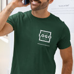 Custom Business Corporate Logo Employee Uniform T-Shirt<br><div class="desc">Promote your business on your t-shirt, wherever you go. Create your own custom branded t-shirt with your own company logo. The print can be placed on the front, pocket area, and the back. Wearing promotional t-shirts with your business logo at trade shows and other corporate events help others recognise members...</div>