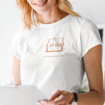 Custom Business Corporate Logo Employee Uniform T-Shirt<br><div class="desc">Promote your business on your t-shirt, wherever you go. Create your own custom branded t-shirt with your own company logo. The print can be placed on the front, pocket area, and the back. Wearing promotional t-shirts with your business logo at trade shows and other corporate events help others recognise members...</div>