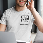 Custom Business Corporate Logo Employee Uniform T-Shirt<br><div class="desc">Promote your business on your t-shirt, wherever you go. Create your own custom branded t-shirt with your own company logo. The print can be placed on the front, pocket area, and the back. Wearing promotional t-shirts with your business logo at trade shows and other corporate events help others recognise members...</div>