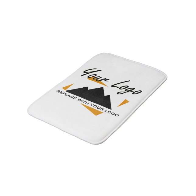 Custom Business Design Add Your Company Logo Bath Mat (Angled)
