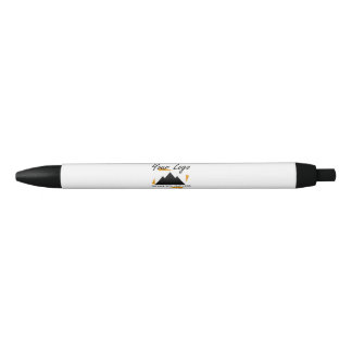 Custom Business Design Add Your Company Logo Black Ink Pen