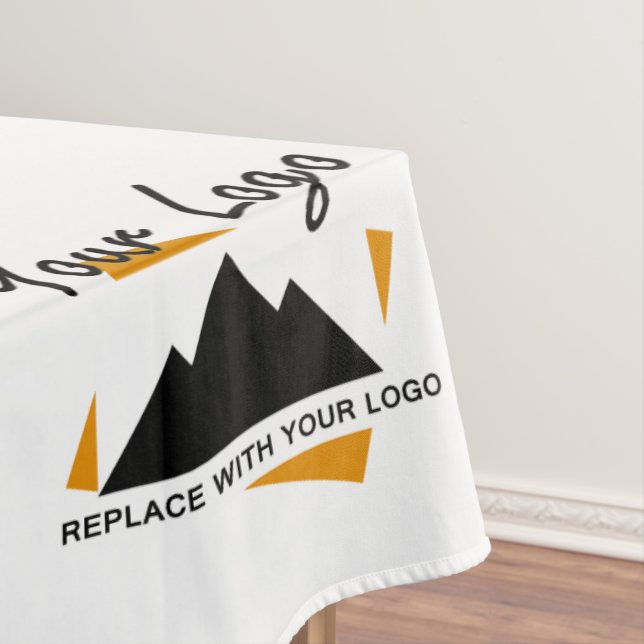 Custom Business Design Add Your Company Logo Tablecloth (In Situ)