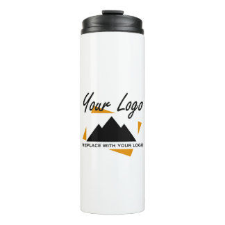Custom Business Design Add Your Company Logo Thermal Tumbler