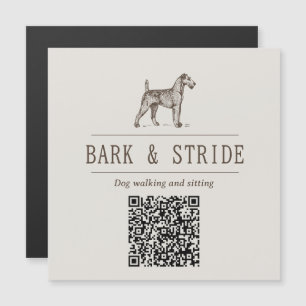 Custom Business Dog Walking Business Natural Brown