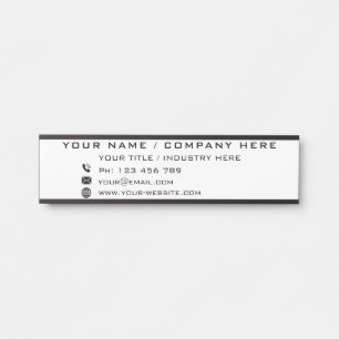 Custom Business Door Sign Company Office