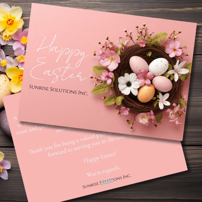 Custom Business Easter Greeting Card  (Creator Uploaded)