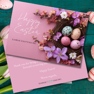 Custom Business Easter Greeting Card 